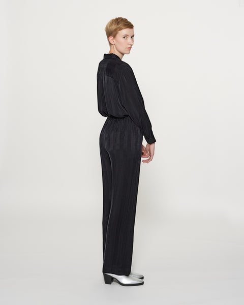 Ella Pants Striped Black Tall