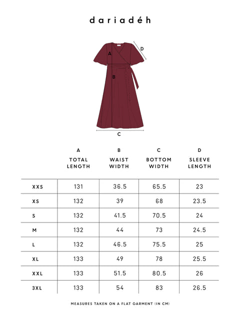 Jaqi Wrap Dress Cabernet