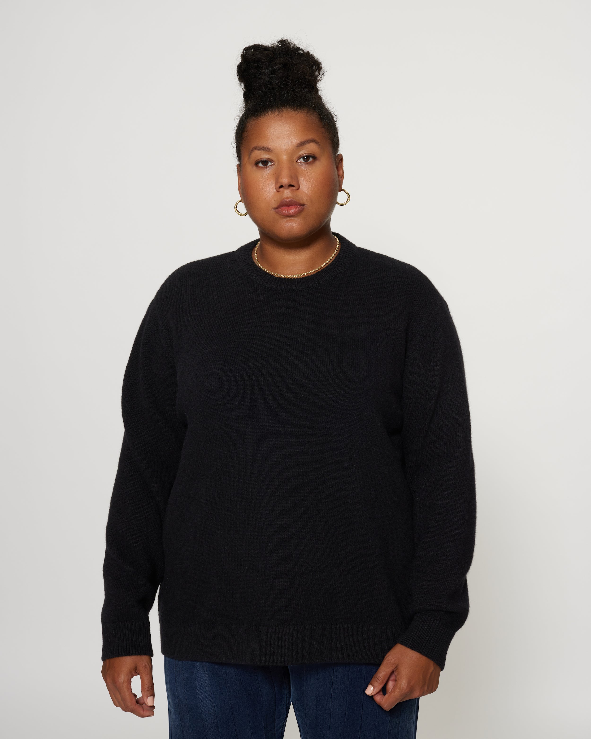 Bruno Recycled Wool Jumper Black