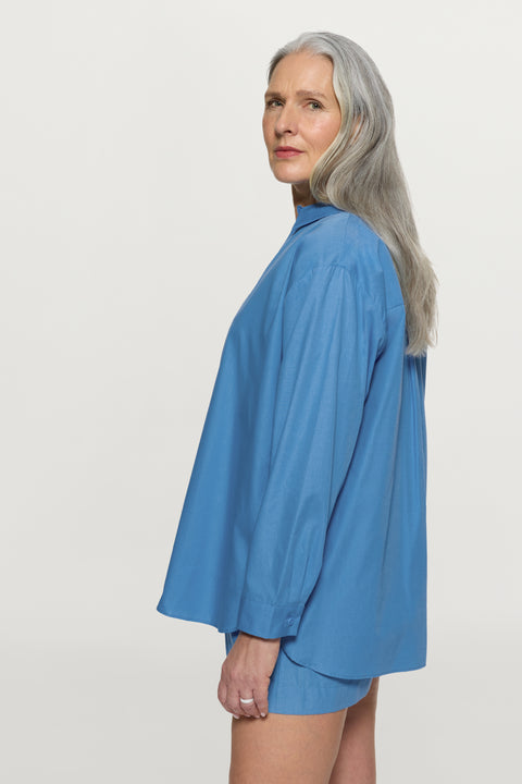 Jane Organic Cotton Shirt Blue