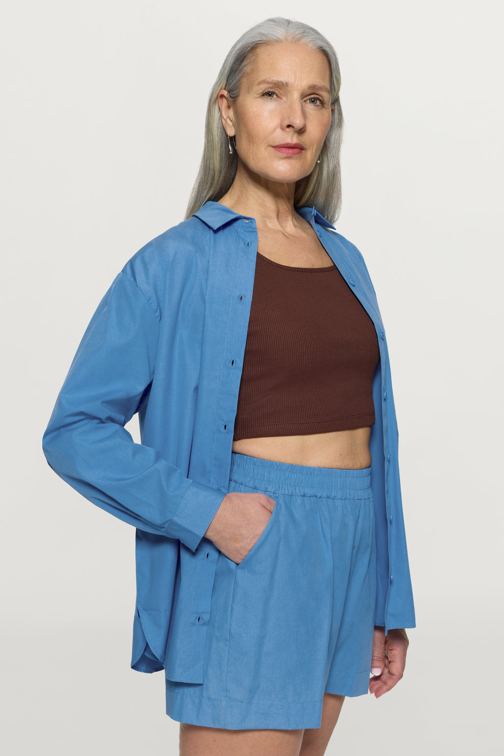 Jane Organic Cotton Shorts Blue