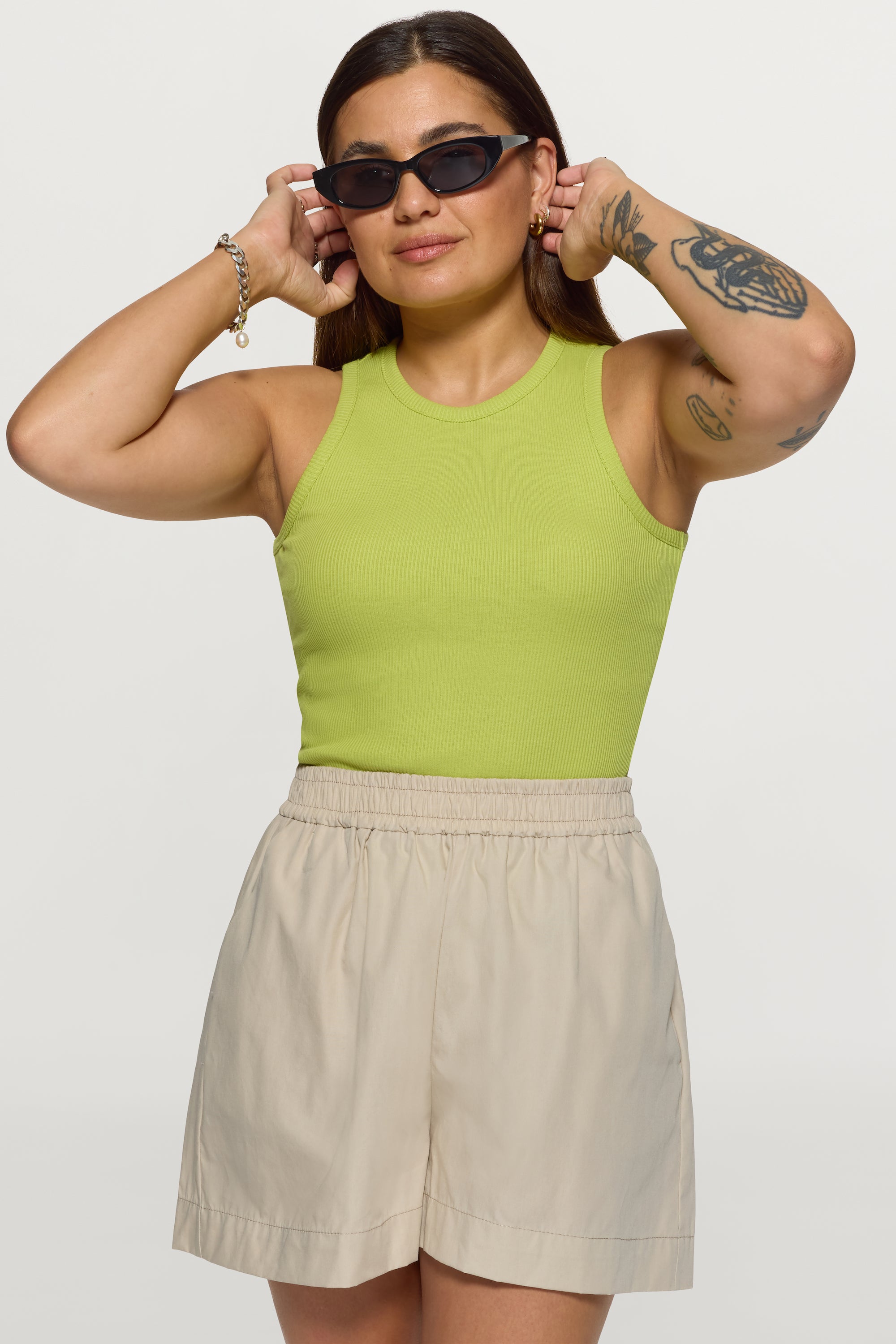 Jane Organic Cotton Shorts Beige