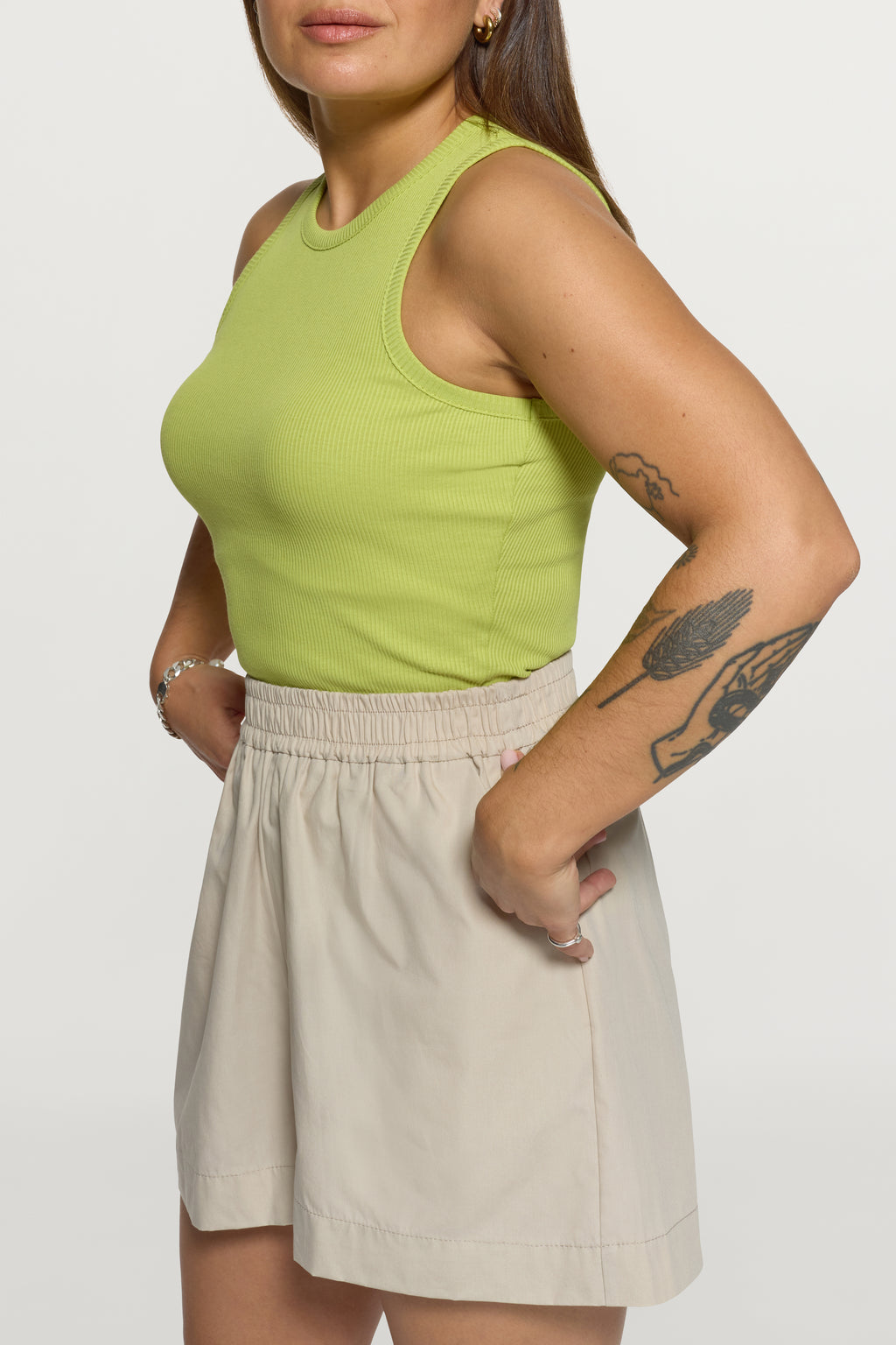 Jane Organic Cotton Shorts Beige