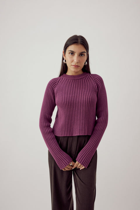 Ina Organic Cotton Jumper Berry