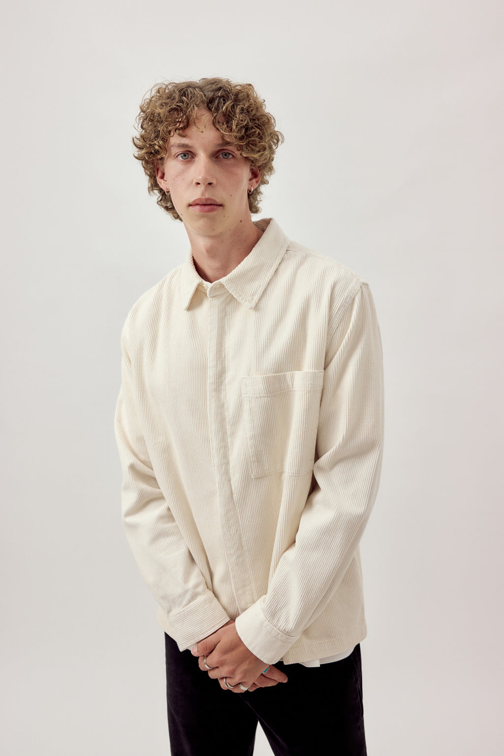 Ali Organic Cotton Overshirt Ecru