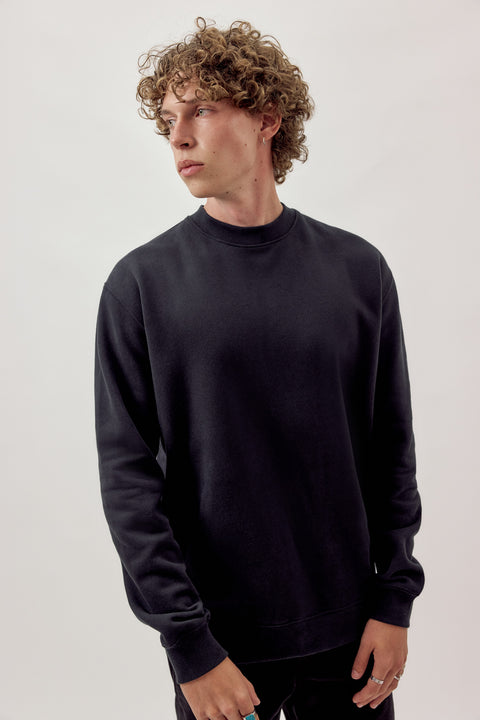 Chris Organic Cotton Sweatshirt Black