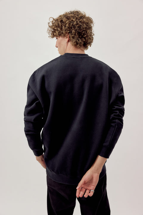 Chris Organic Cotton Sweatshirt Black