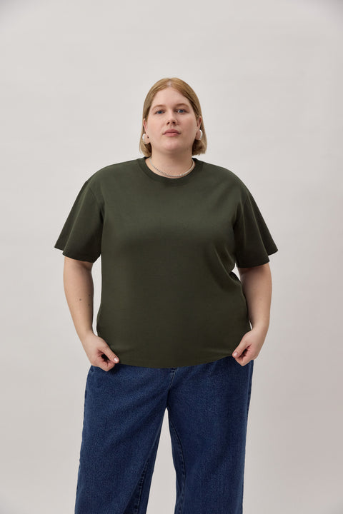 Basic Heavyweight T-Shirt Deep Moss