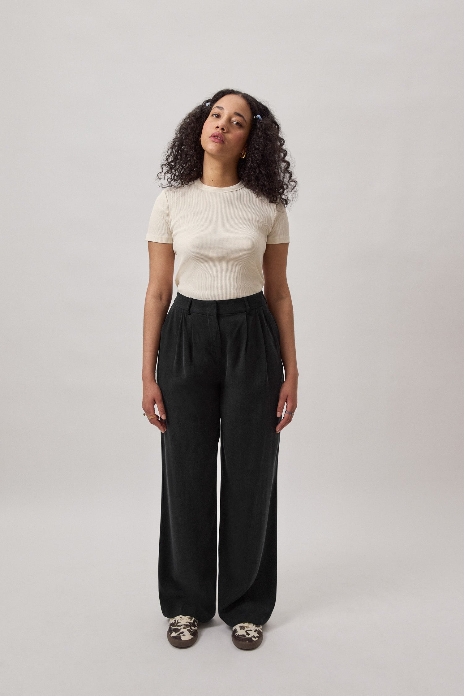 Harry Pants Cupro Black