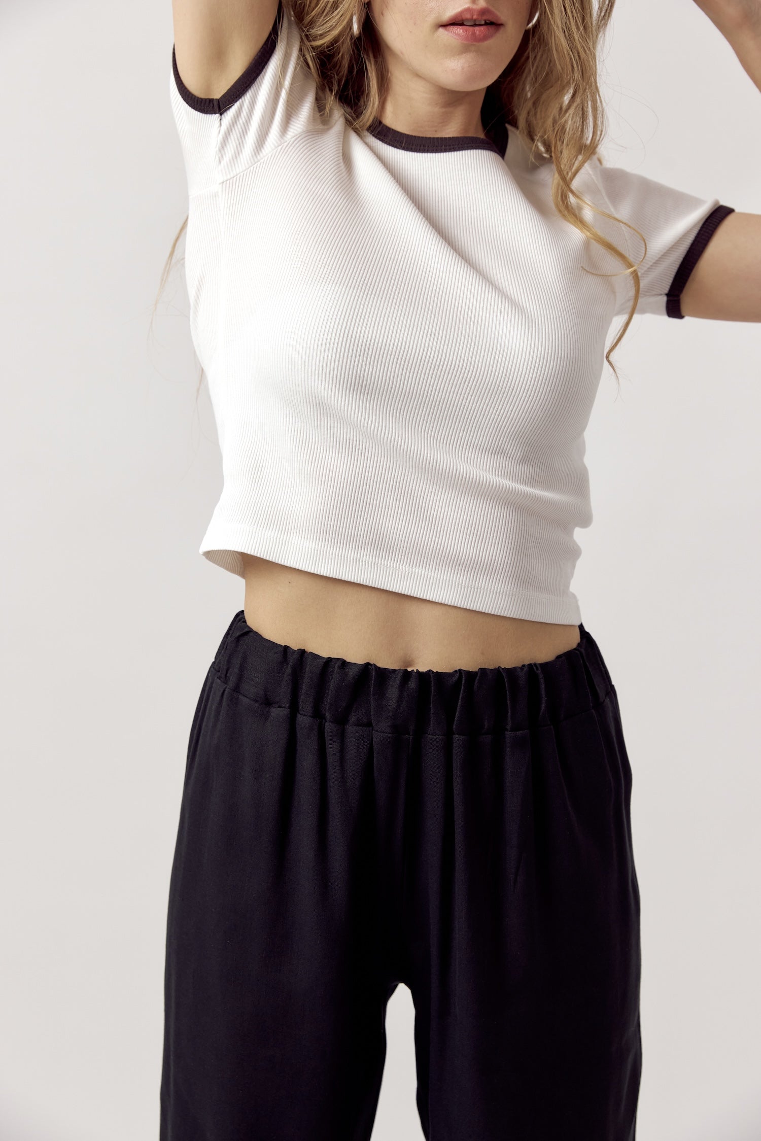 Ella Linen Pants Black