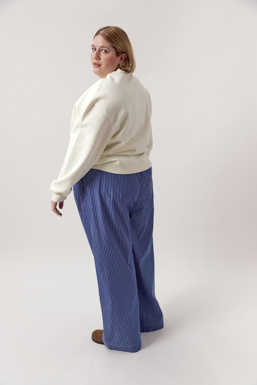Polly Pants Blue White