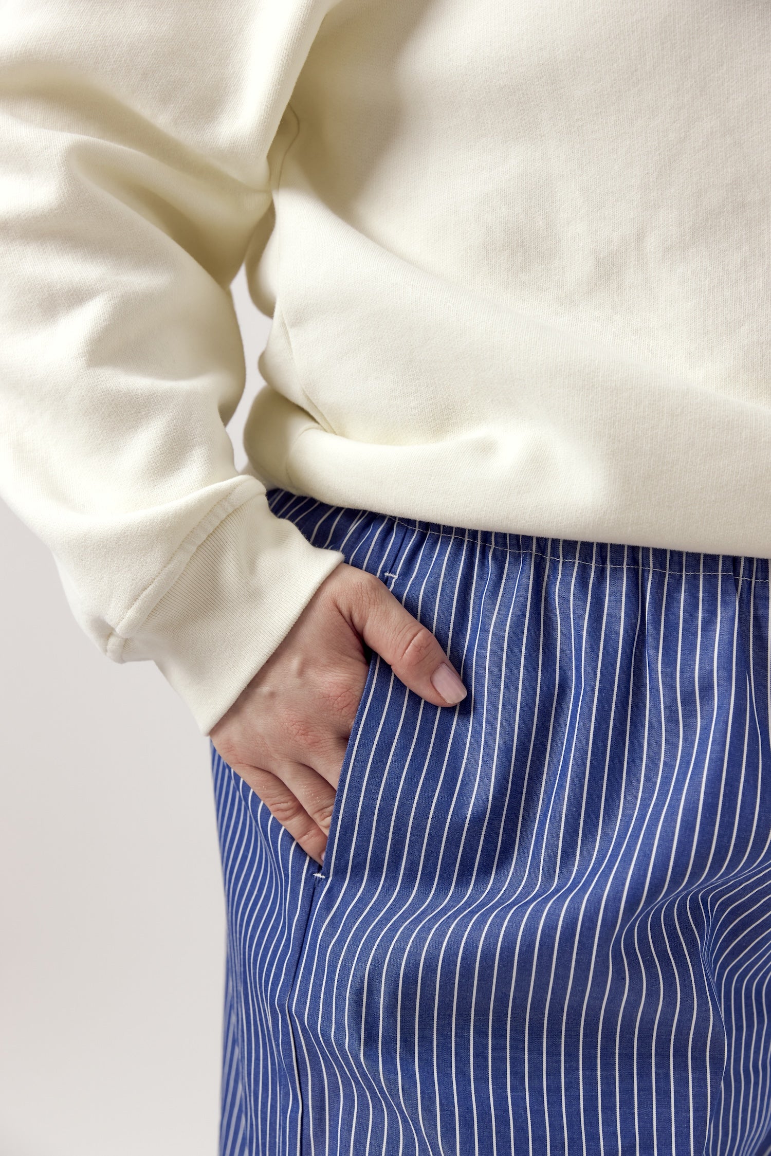 Polly Pants Blue White