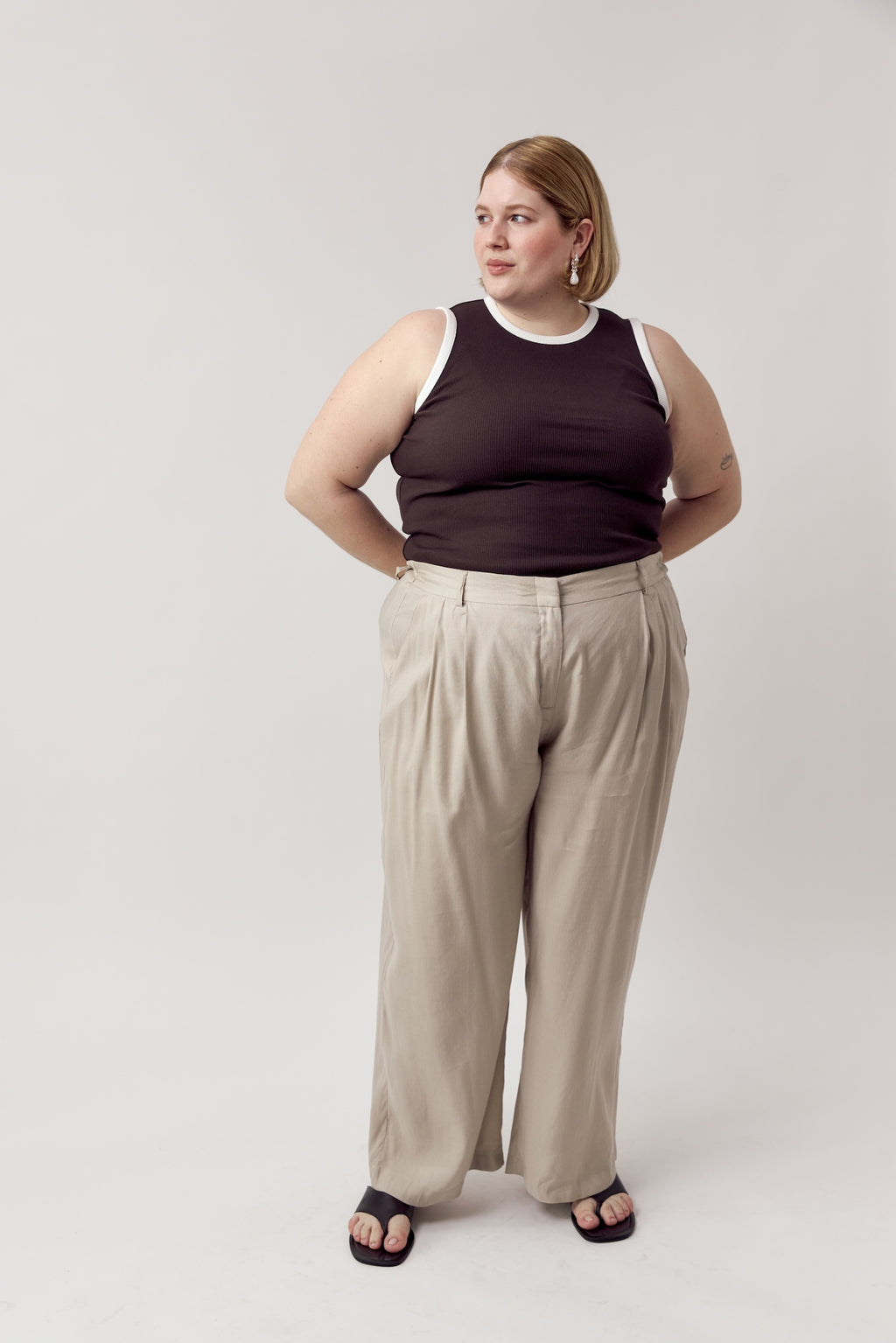 Larry Linen Pants Sand