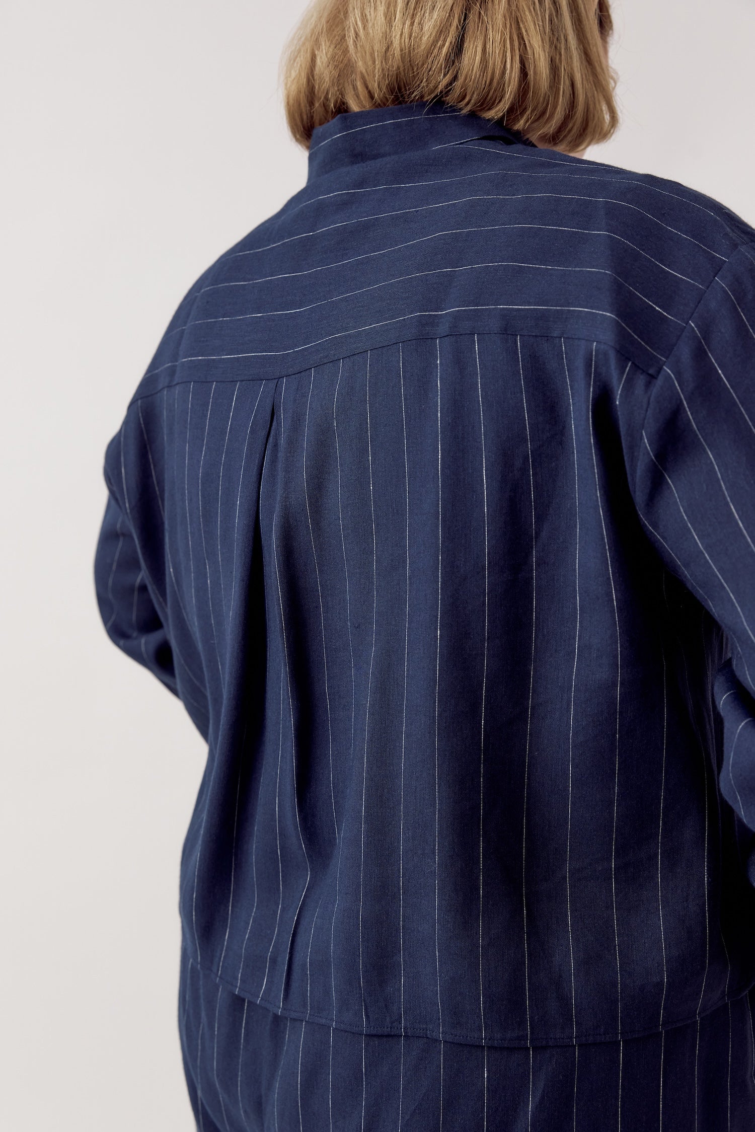 Sirka Shirt Pinstripe Navy