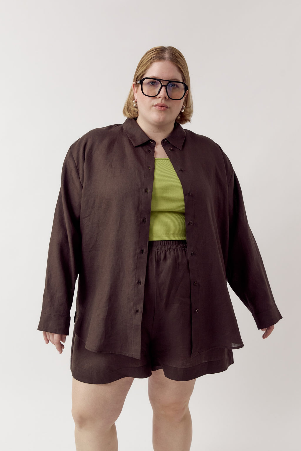 Jane Linen Shirt Cocoa