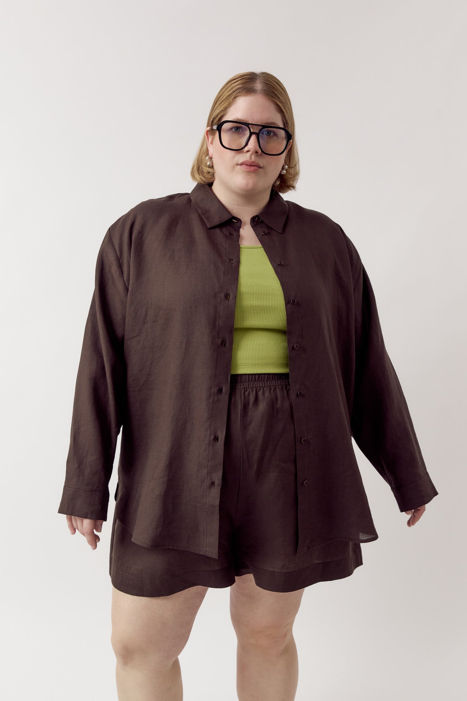 Jane Linen Shirt Cocoa