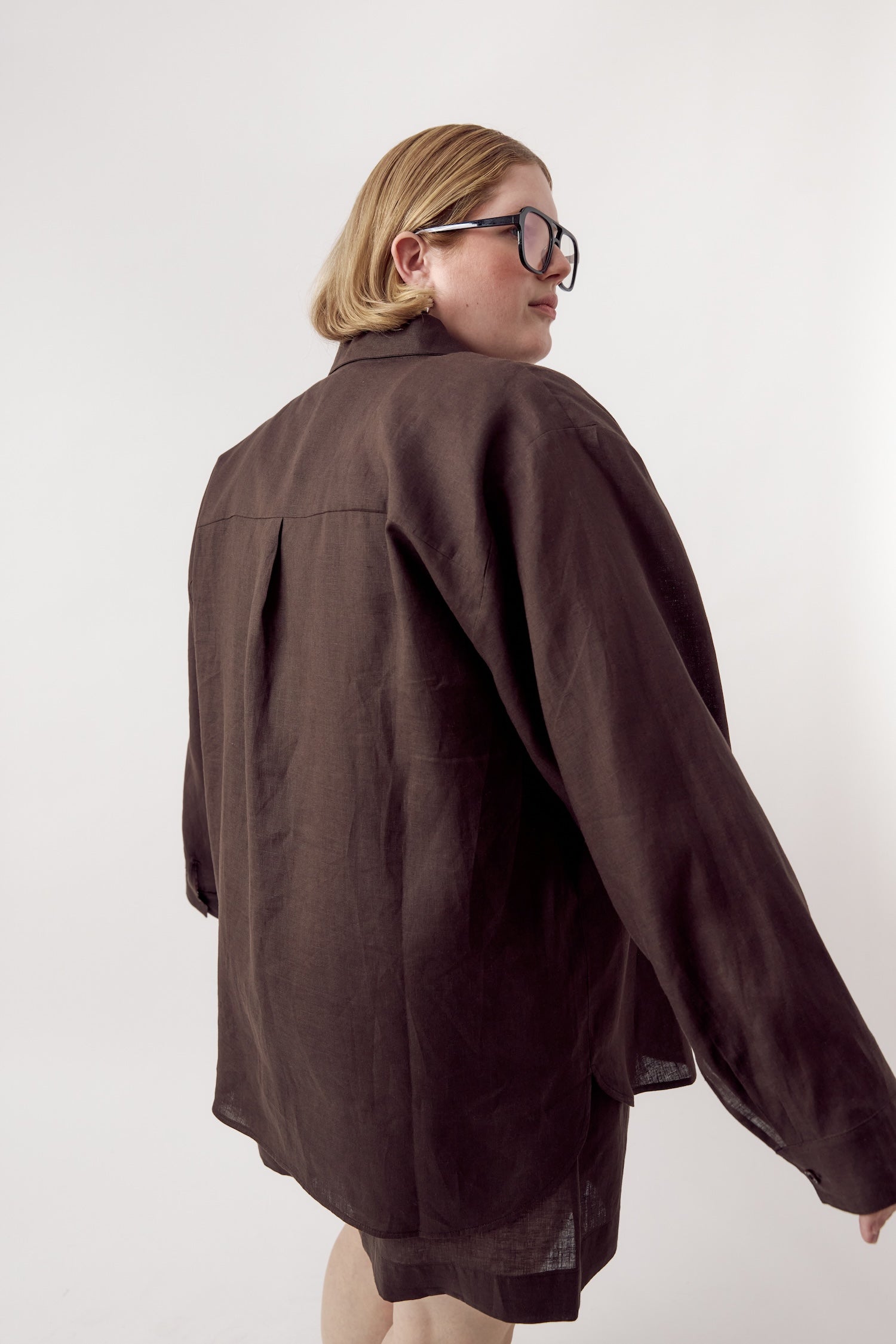 Jane Linen Shirt Cocoa