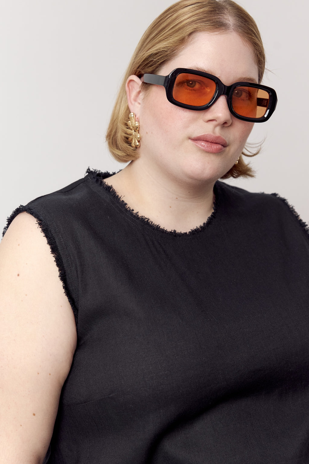 Esra Fringe Top Black