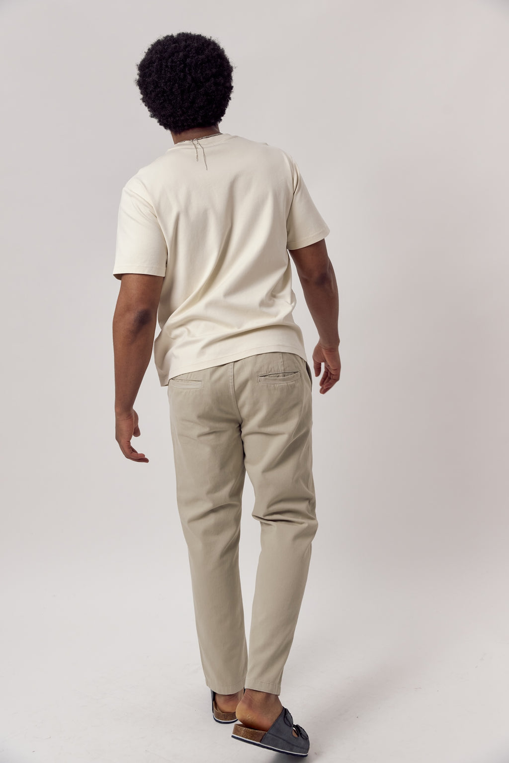 Arman Organic Cotton Pants Pebble