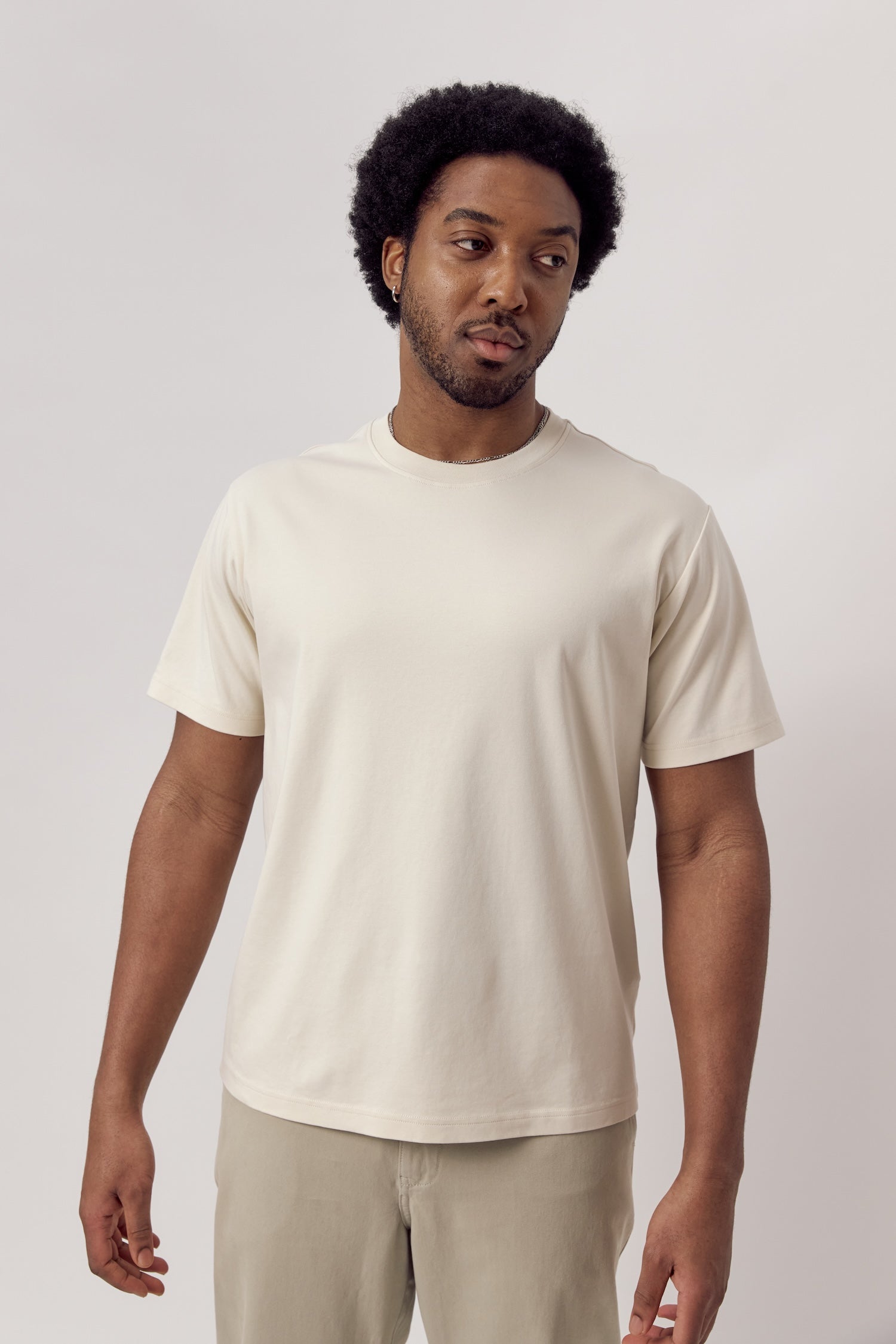 Feli Organic Cotton Heavyweight T-Shirt Seashell