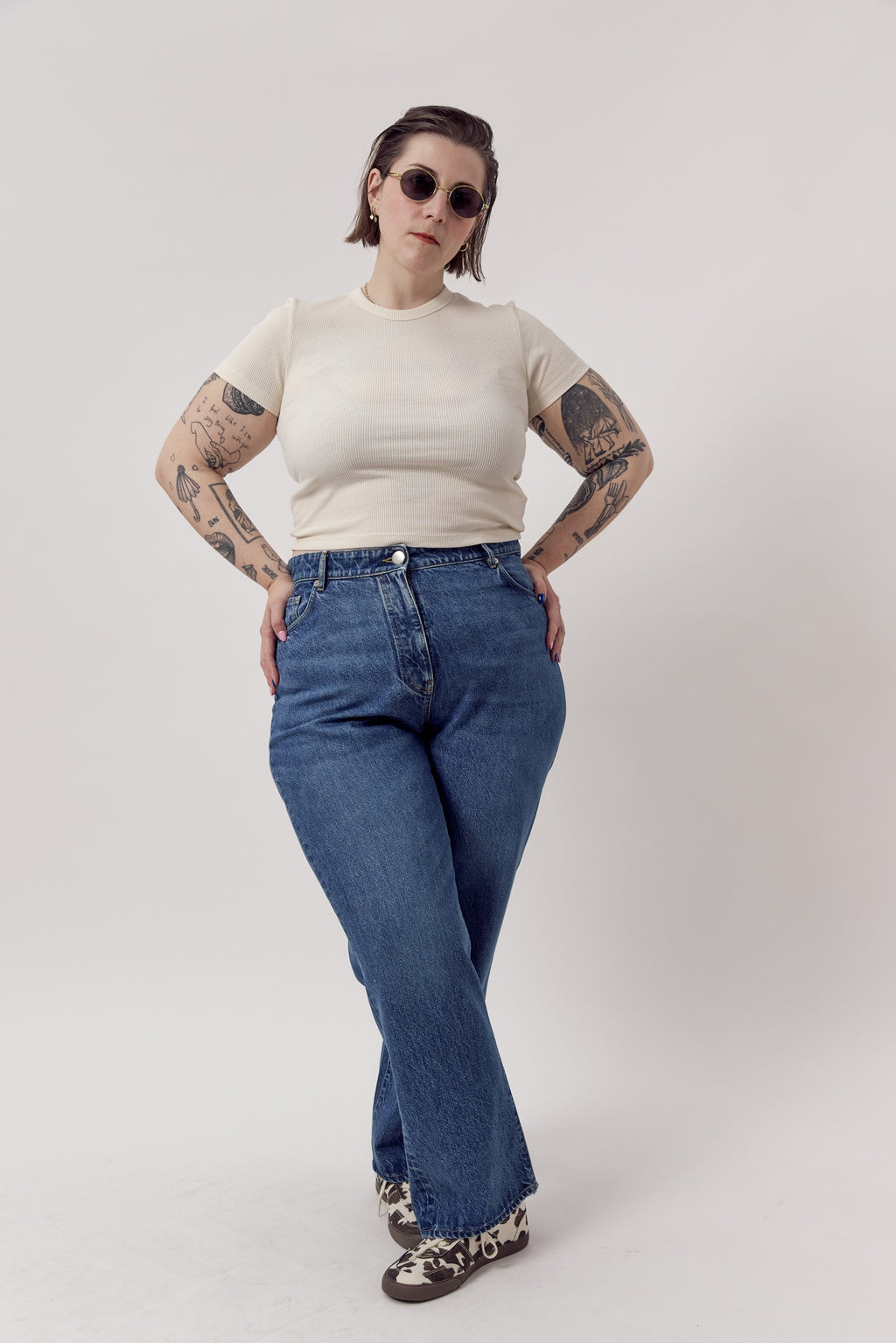 Basic Straight Leg Jeans Recycled Cotton