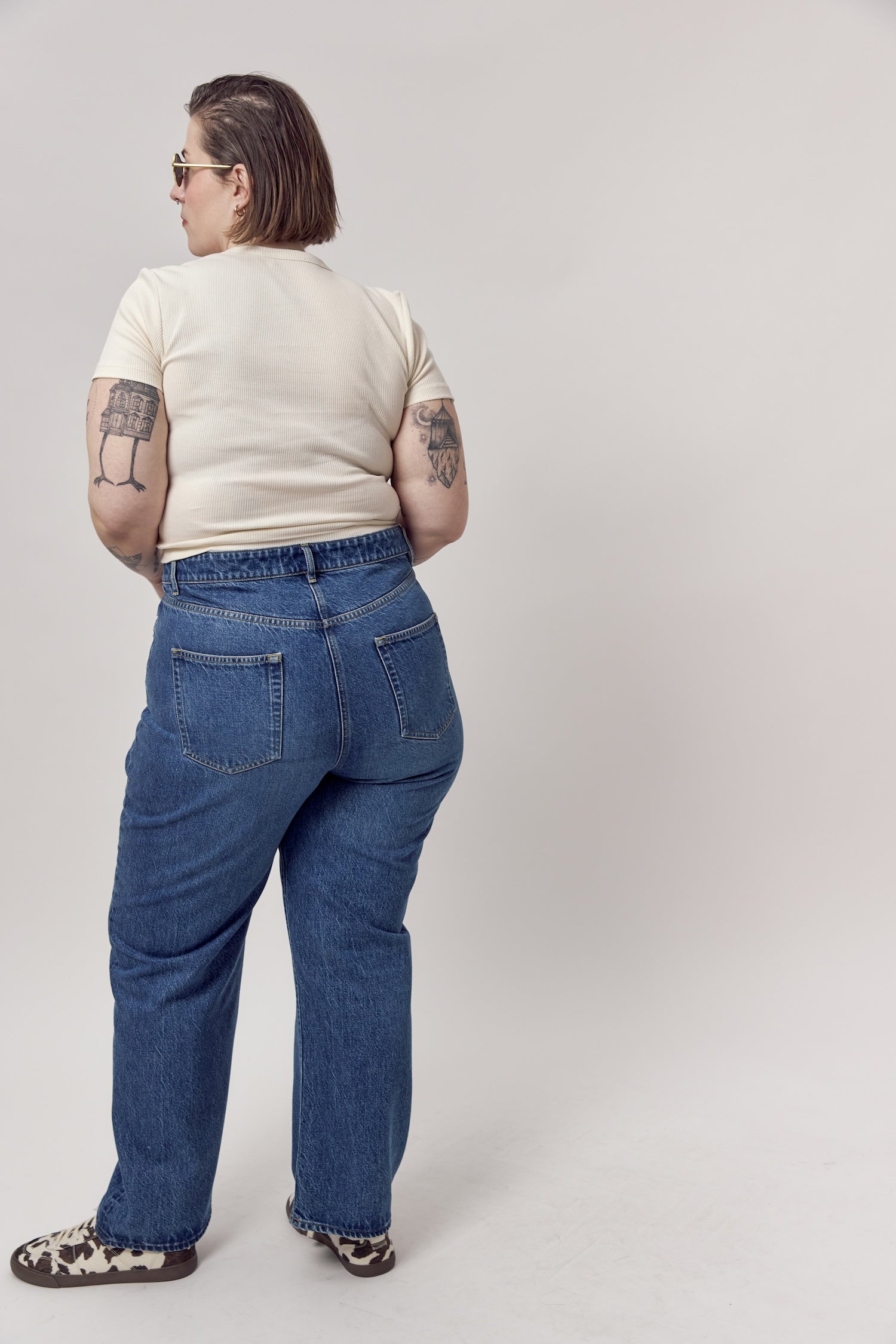 Basic Straight Leg Jeans Recycled Cotton