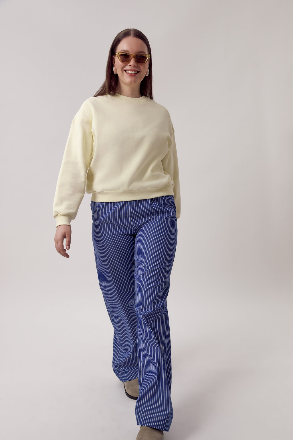 Polly Pants Blue White