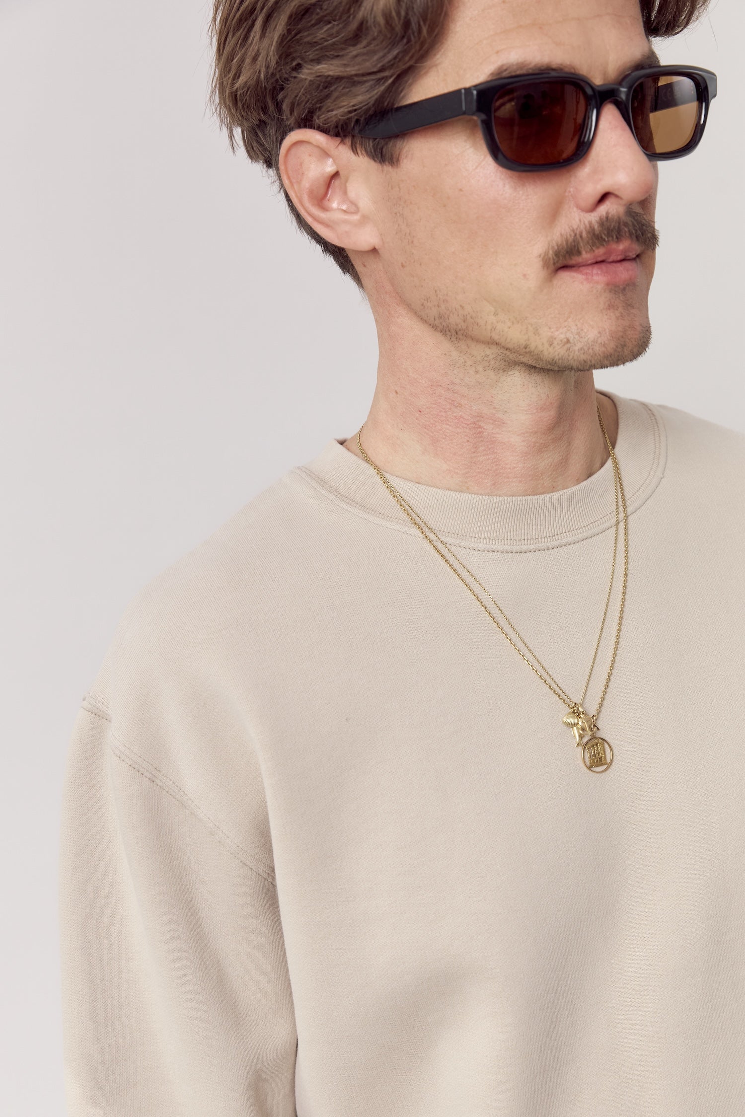 Chris Organic Cotton Sweatshirt Sand