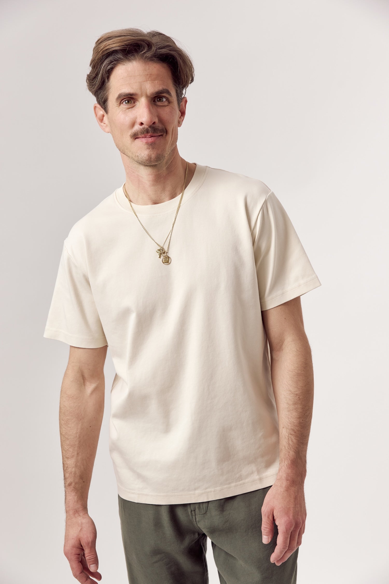 Feli Organic Cotton Heavyweight T-Shirt Seashell