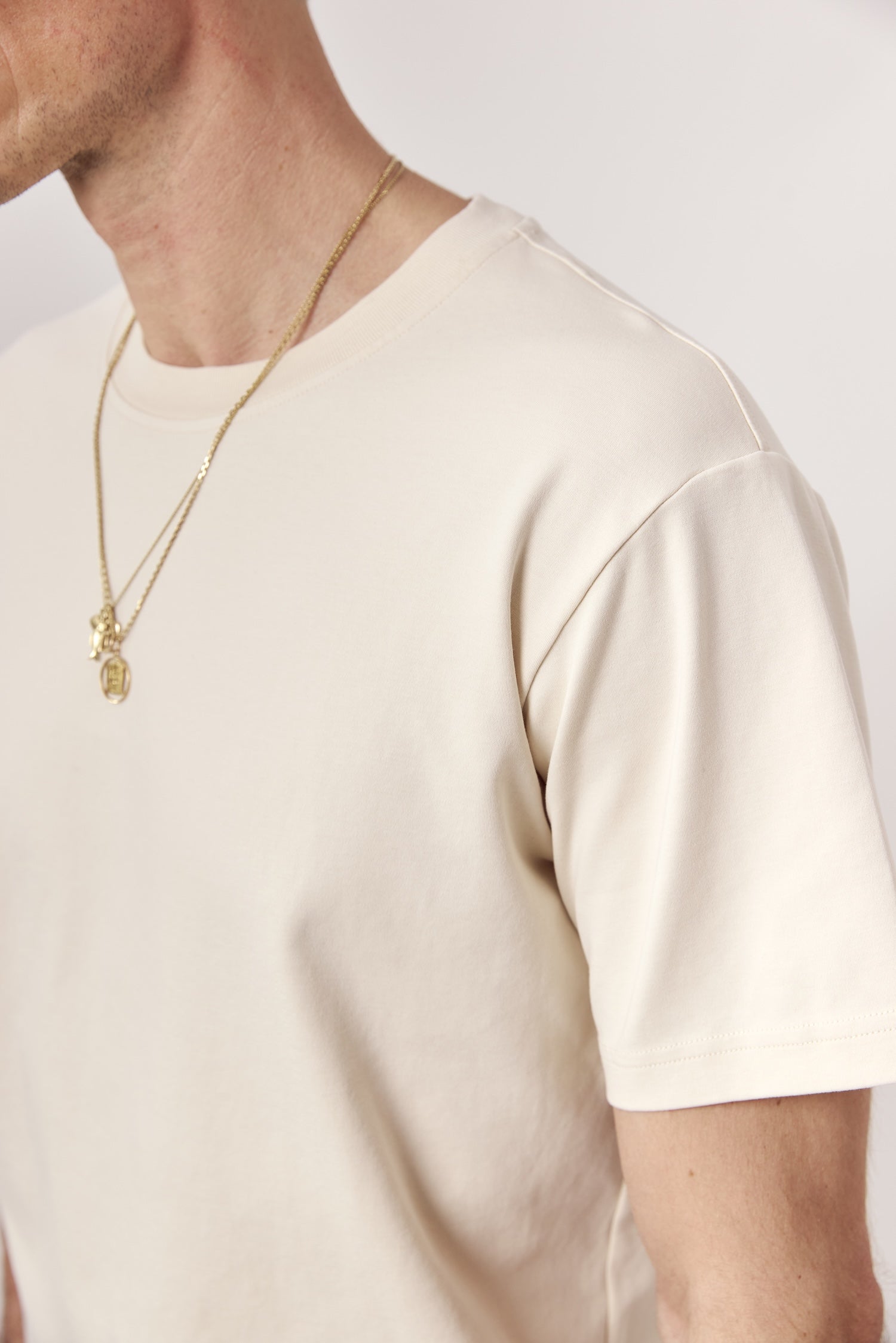 Feli Organic Cotton Heavyweight T-Shirt Seashell