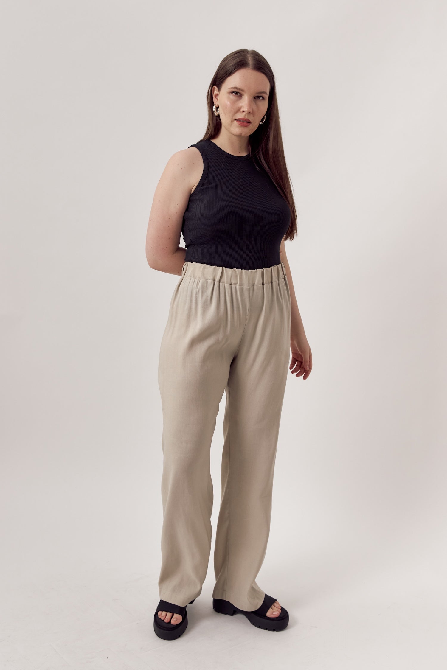 Ella Linen Pants Sand
