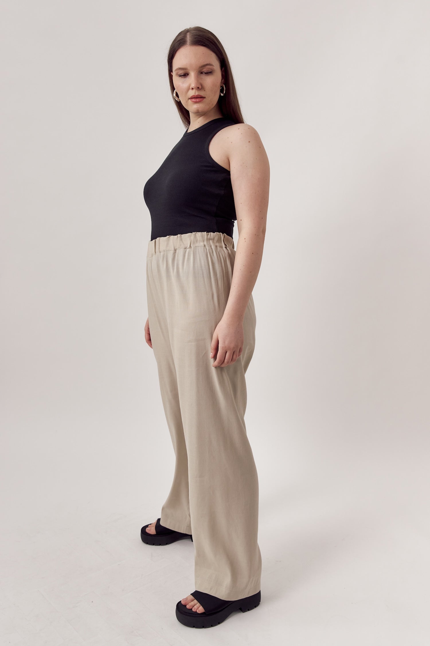 Ella Linen Pants Sand