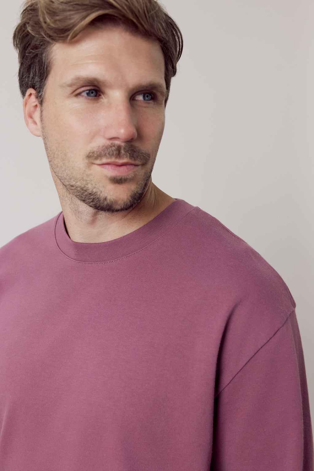Vinnie Organic Cotton Longsleeve Faded Berry