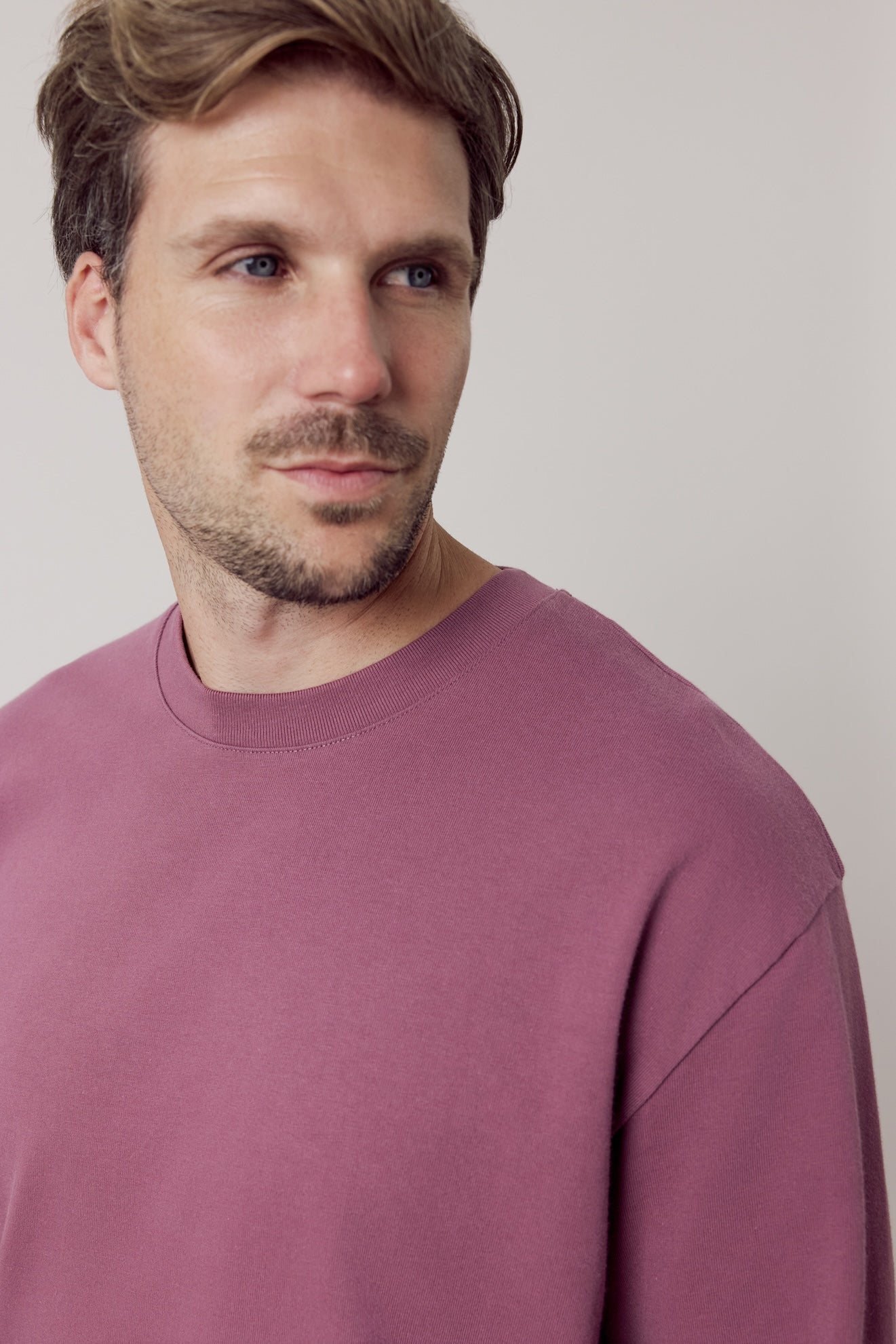 Vinnie Organic Cotton Longsleeve Faded Berry