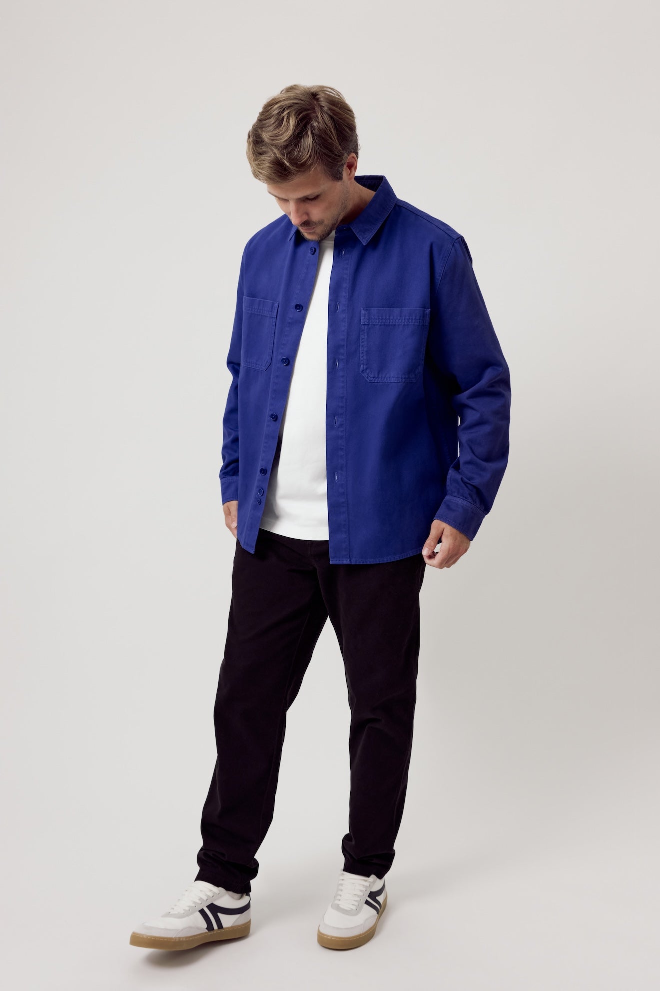 Damir Organic Cotton Overshirt Core Blue