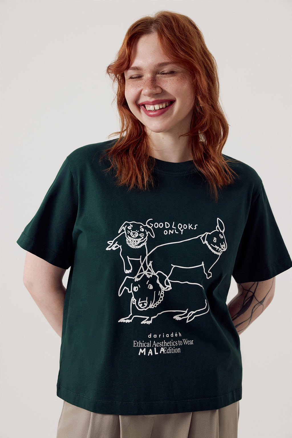 Mala Organic Cotton T-Shirt Dark Green