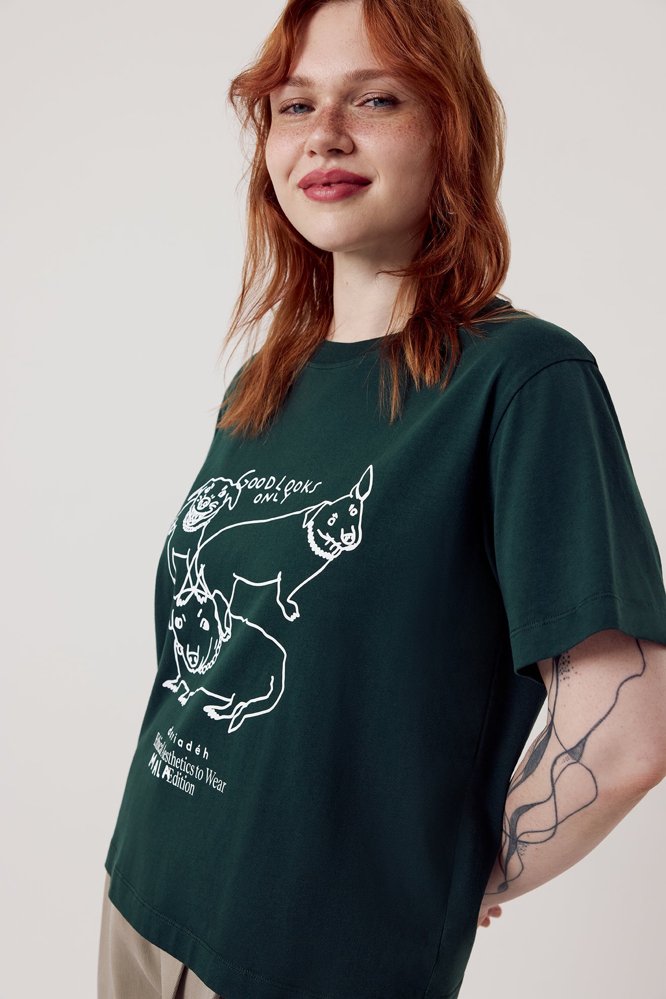 Mala Organic Cotton T-Shirt Dark Green