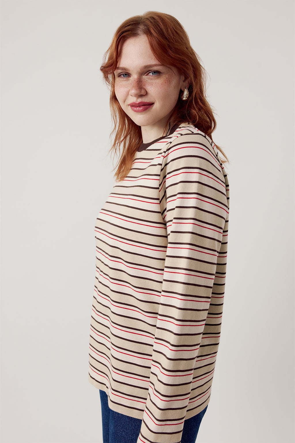 Rana Striped Longsleeve Striped Chai