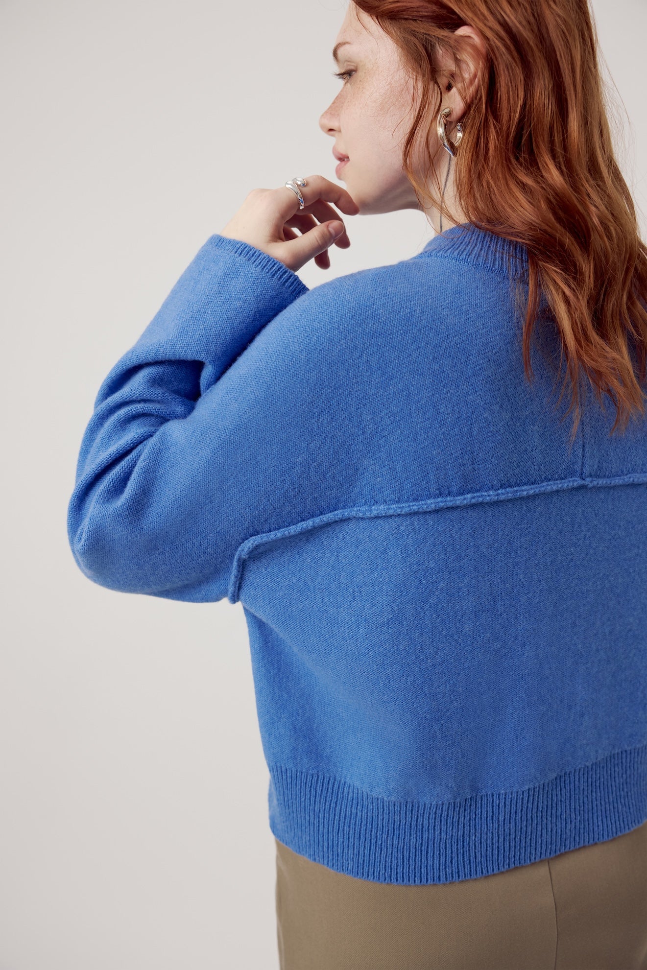 Romi ブルー Romy Recycled Wool Jumper Cerulean – dariadéh