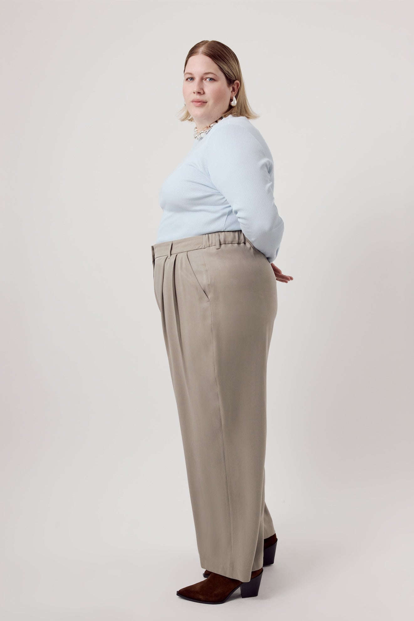 Harry Pants Cupro Fog