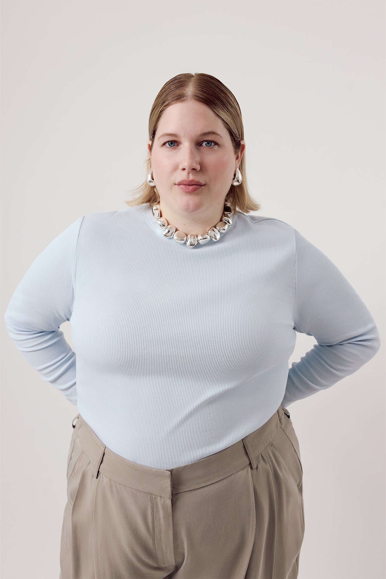 Leonie Rib Longsleeve Sky