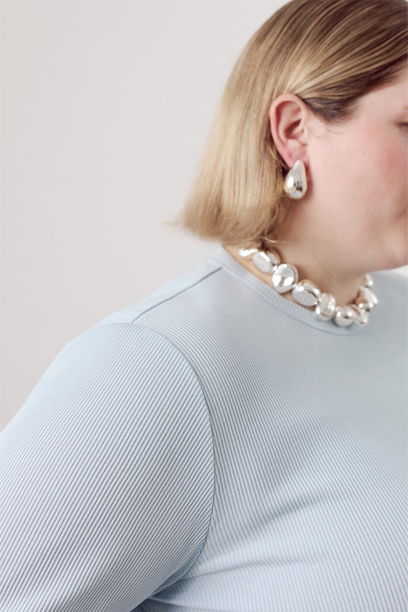 Leonie Rib Longsleeve Sky