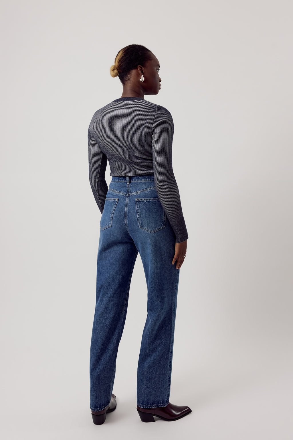 Basic Straight Leg Jeans Recycled Cotton