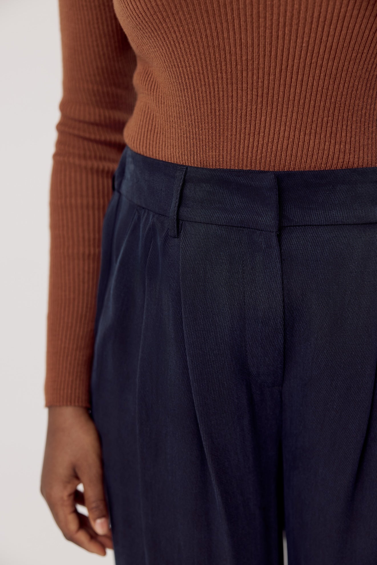 Harry Pants Cupro Dark Navy