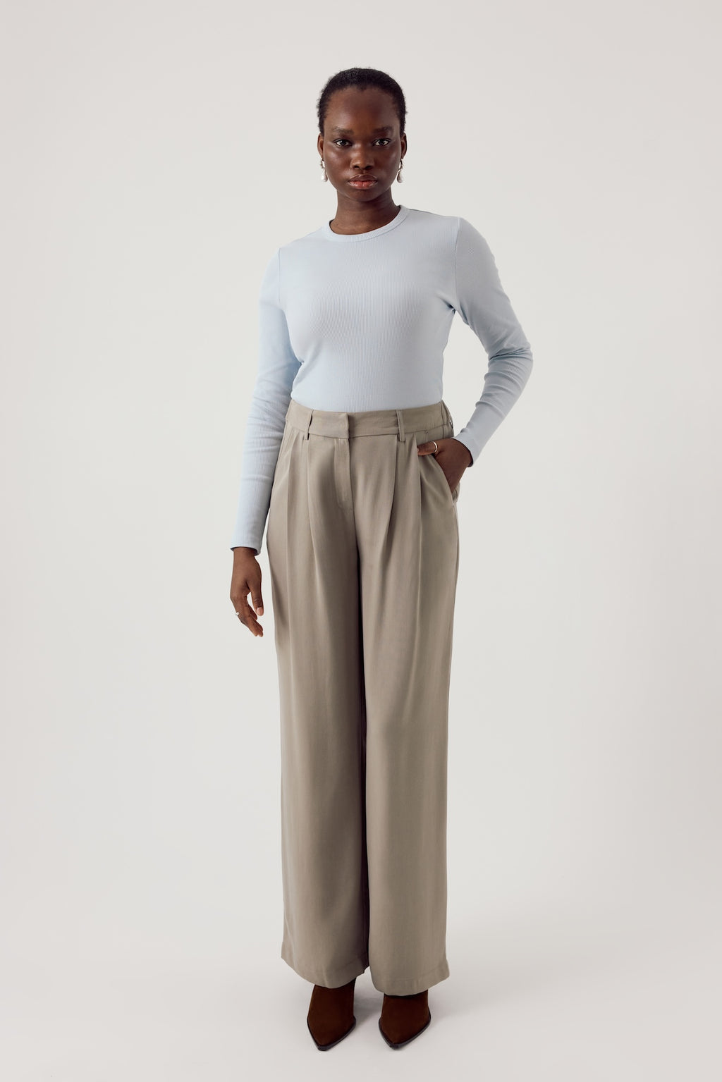 Harry Pants Cupro Fog