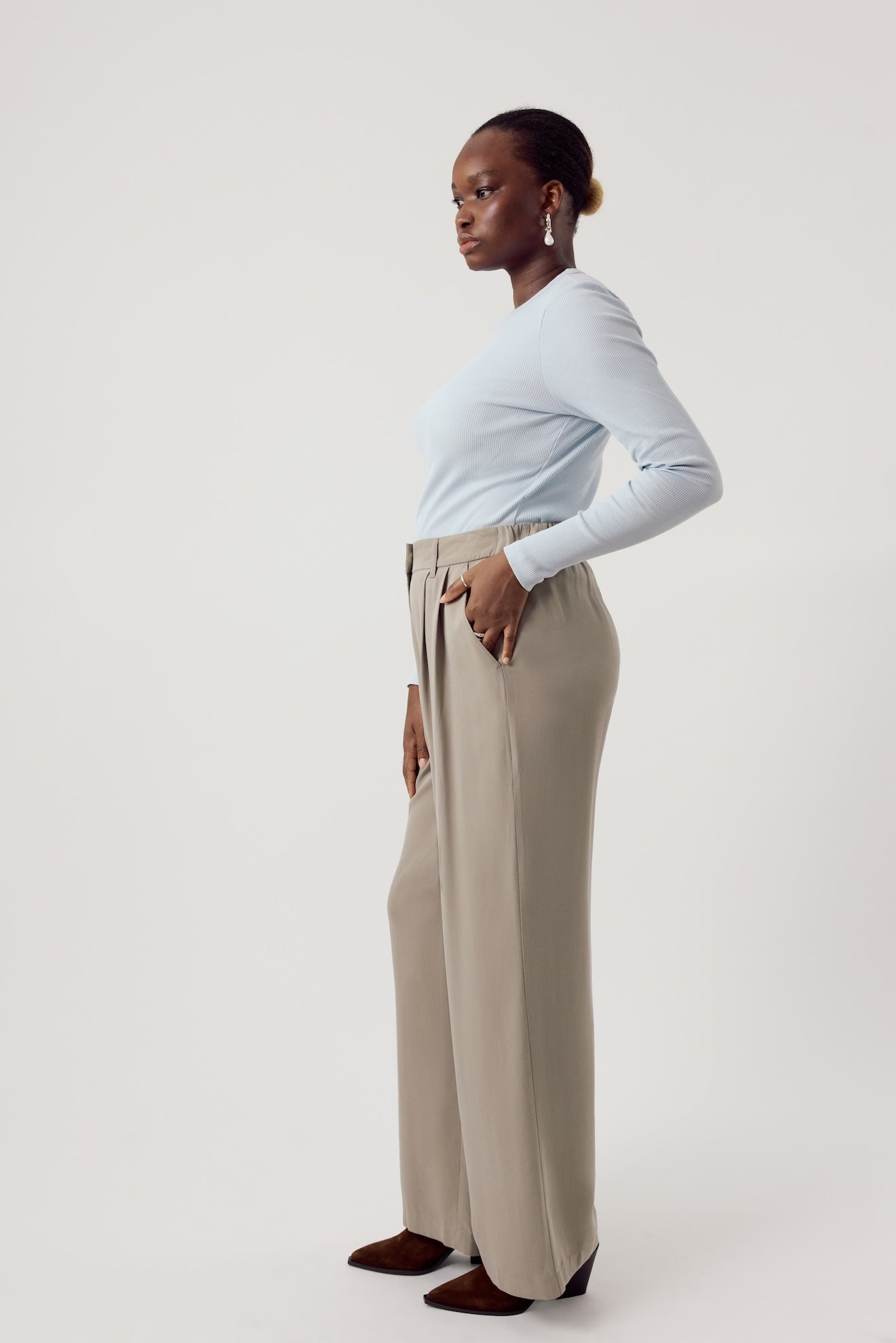 Harry Pants Cupro Fog