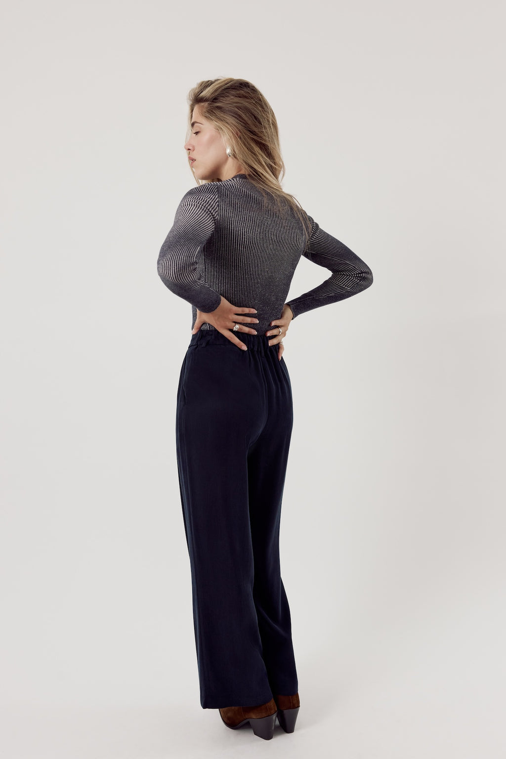 Harry Pants Cupro Dark Navy