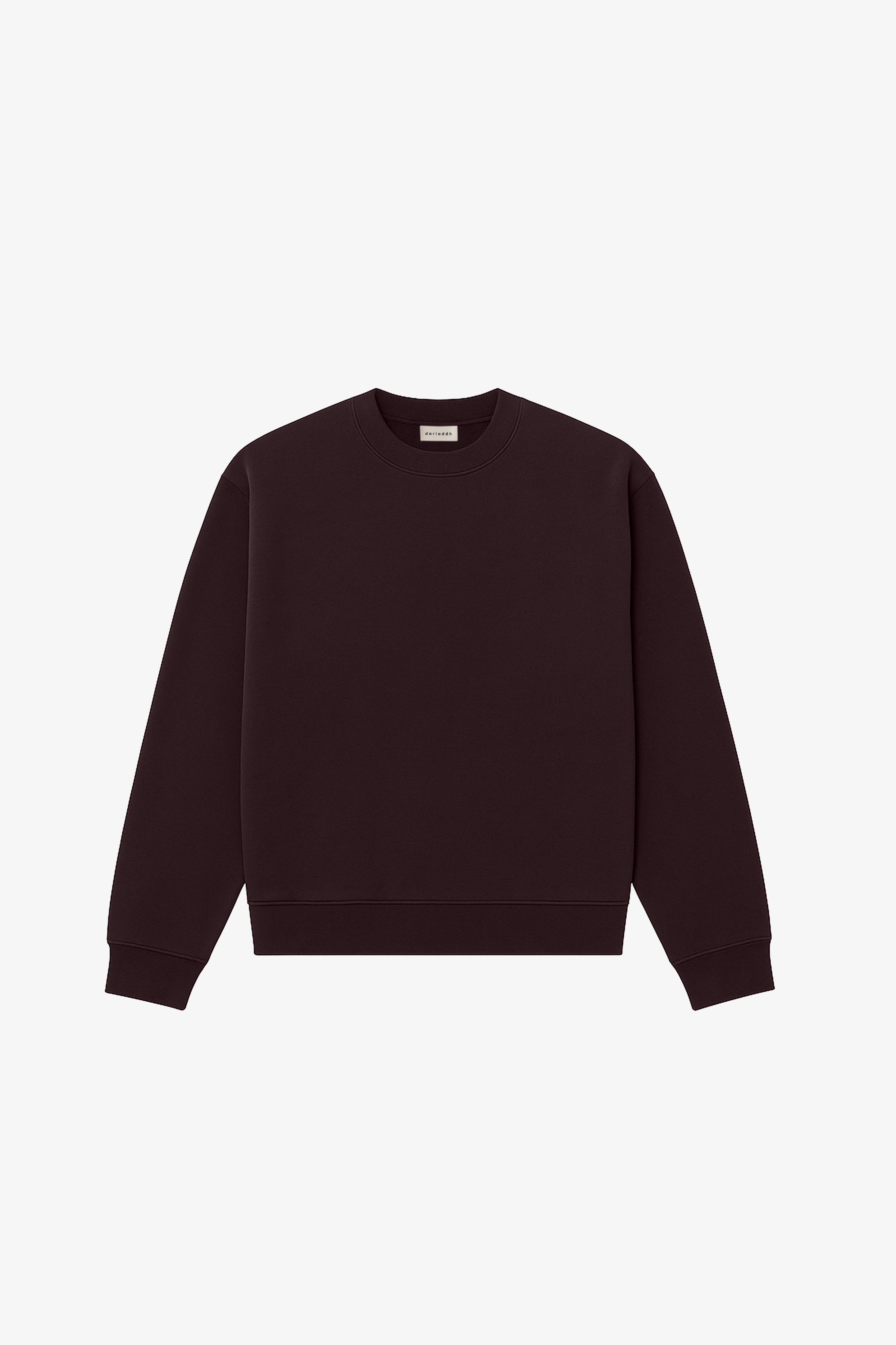 Chris Organic Cotton Sweatshirt Dark Chocolate