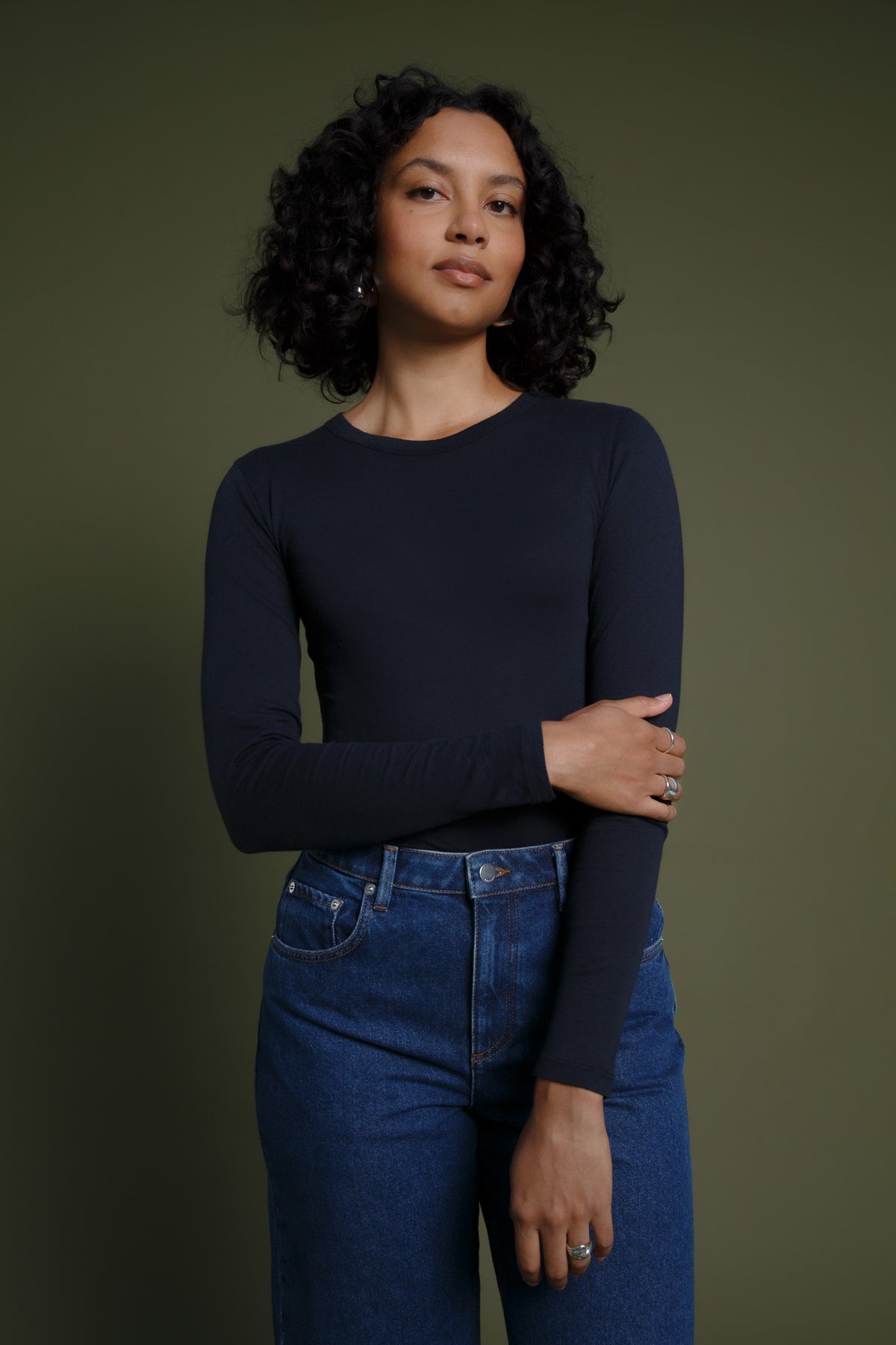 Milo Wool Jersey Longsleeve Dark Navy