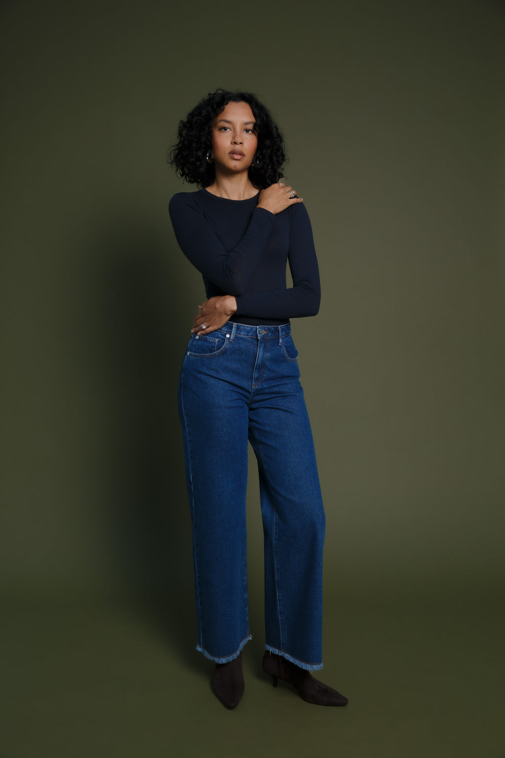 Milo Wool Jersey Longsleeve Dark Navy